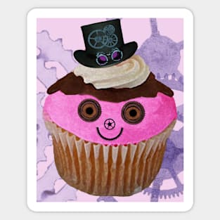 Steampunk steampink Cupcake Sticker